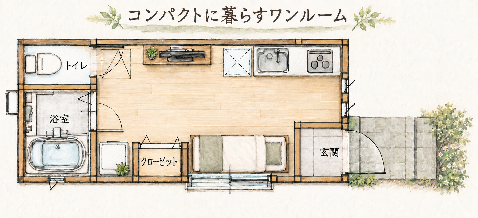 【超狭小！5坪の平屋タイニーハウス】埼玉県川口市　超ローコストの平屋住宅　老後に1人で暮らす家　115万回再生！の周辺環境写真